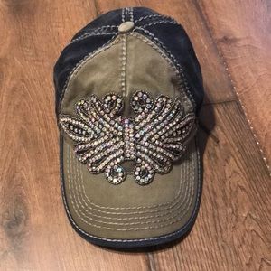 🍭Olive & Pique AB Crystal Bling Snap Back Hat